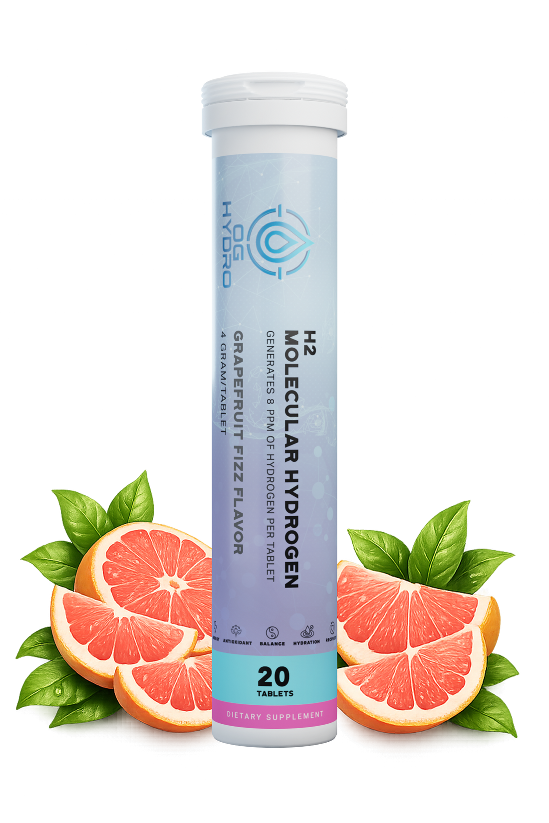 Molecular Hydrogen Tablets — Grapefruit