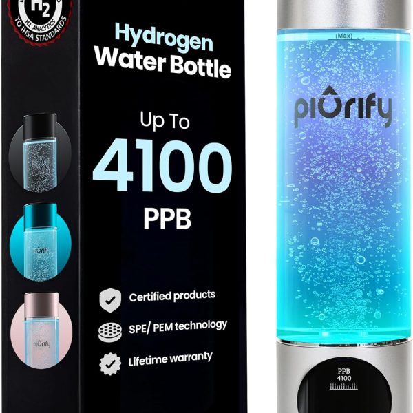 Hydrogen Water Bottle Generator - Up to 4100+ PPB (10oz)