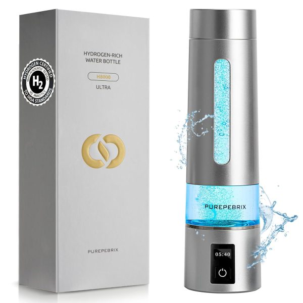 Hydrogen Water Bottle Generator - Up to 8100 PPB Pure Hydrogen (Platinum Edition)