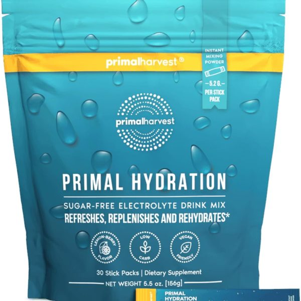 Primal Harvest Electrolytes Powder Packets Lemon Berry (1 Bag)
