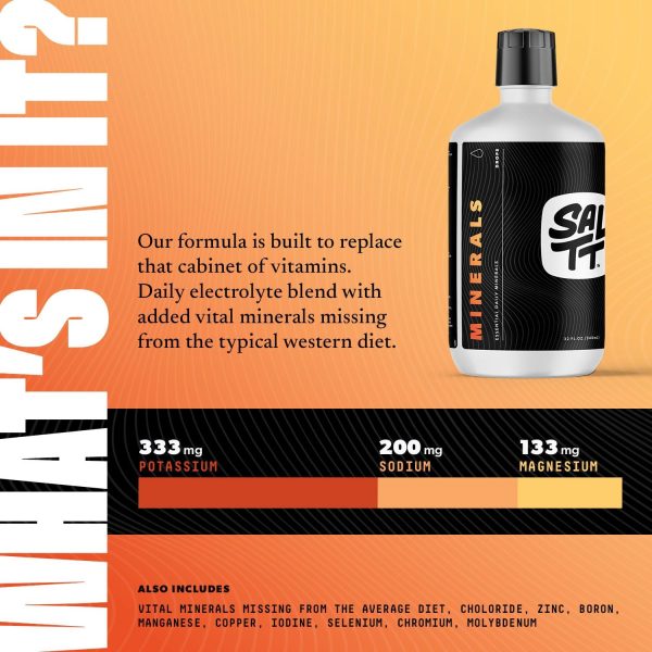 SALTT Hydrate Electrolyte Drops – Essential Electrolytes 32 oz2