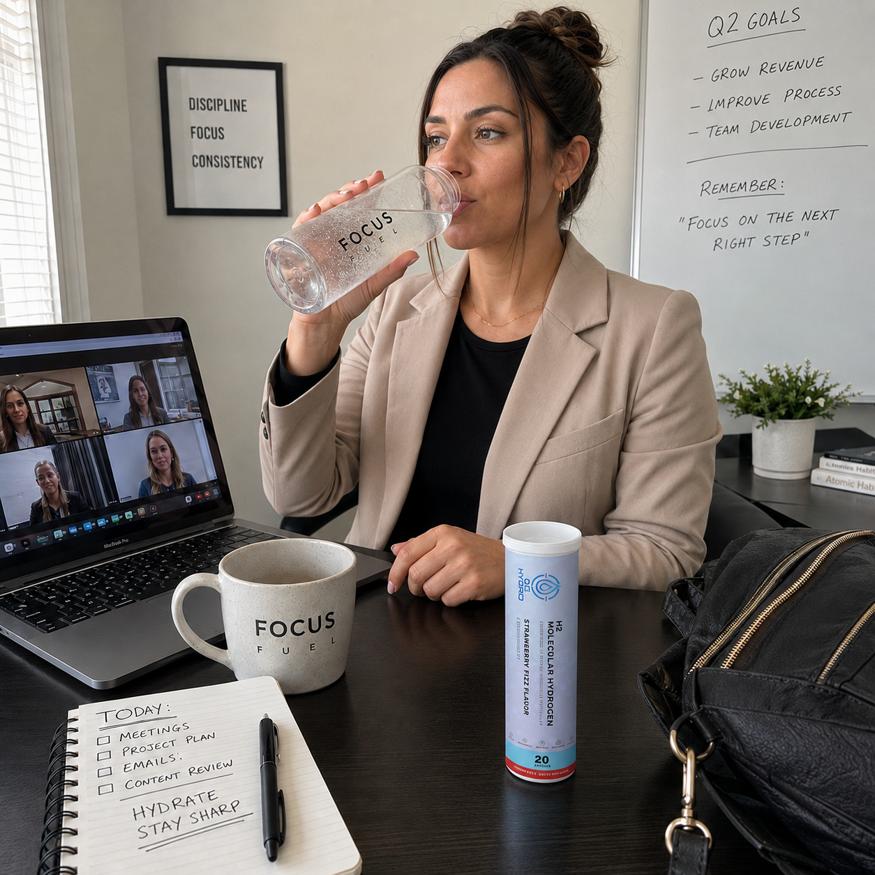 Drink hydrogen water